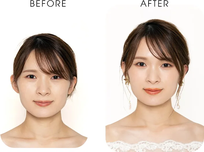 30代向けメイクのビフォーアフター