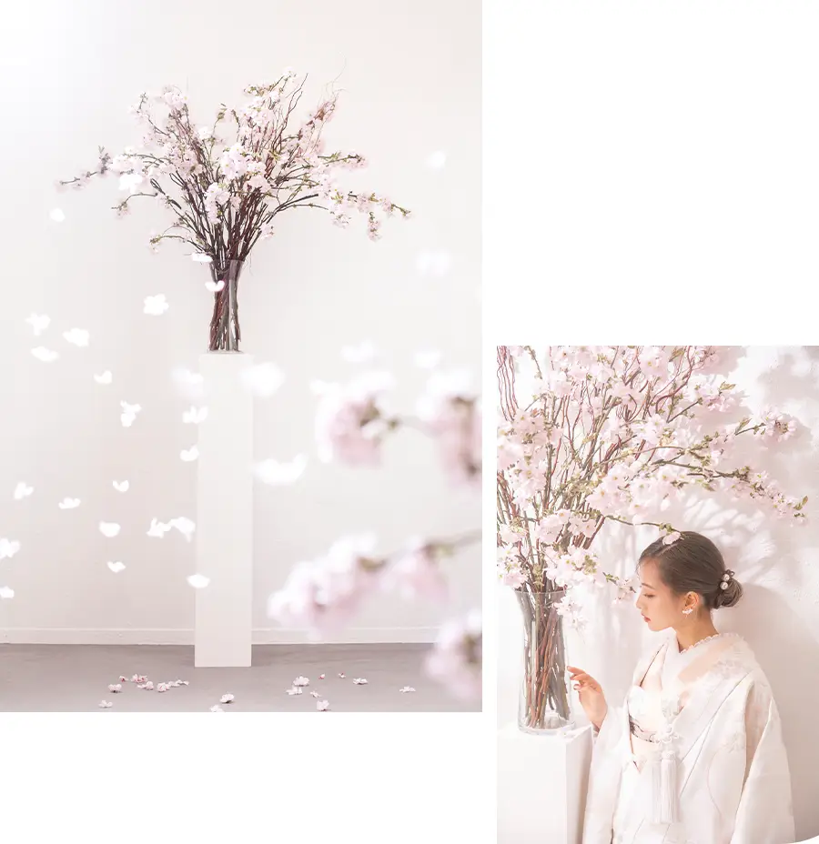 桜のある背景
