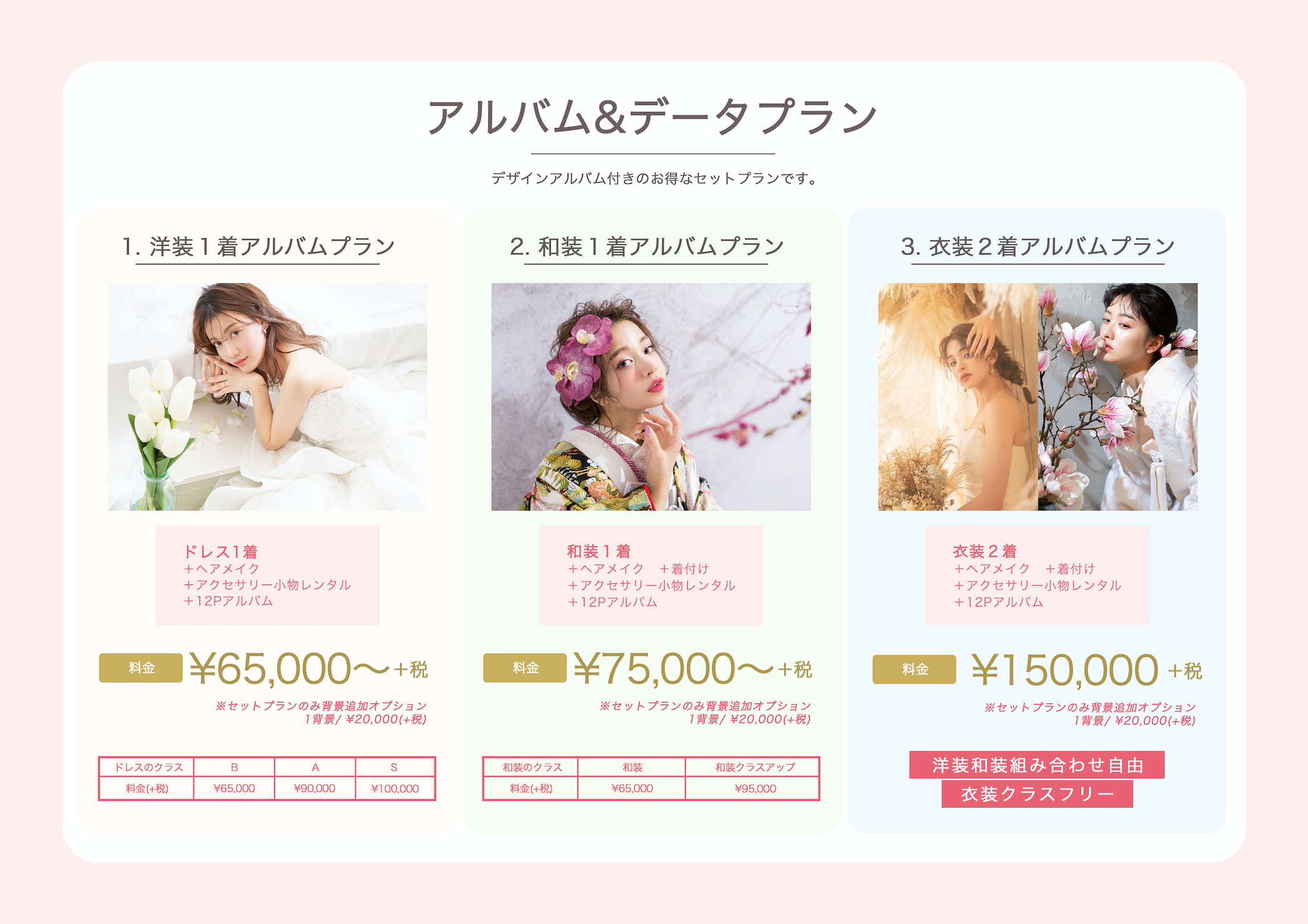 ソロウエディングデータアルバムプラン