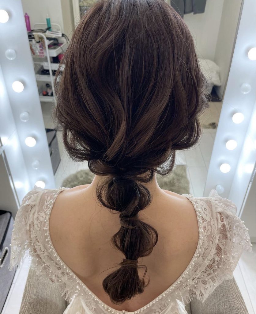 オニオンヘア ヘアアレンジ ブライダルヘア
