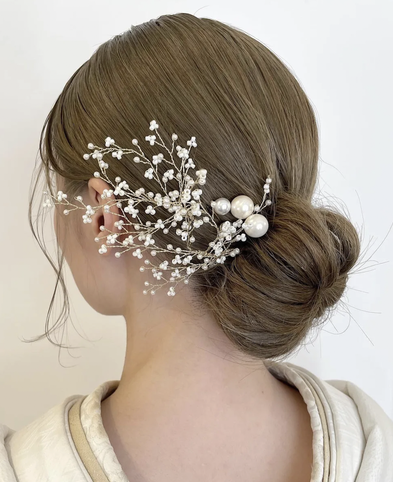 アップスタイル ヘアアレンジ ブライダルヘア