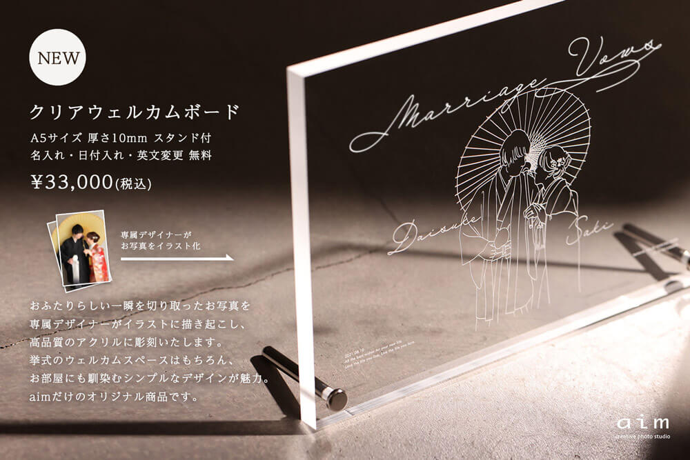 クリアウェルカムボード