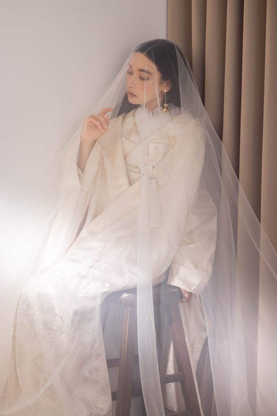 東京のスタジオでフォトウェディング