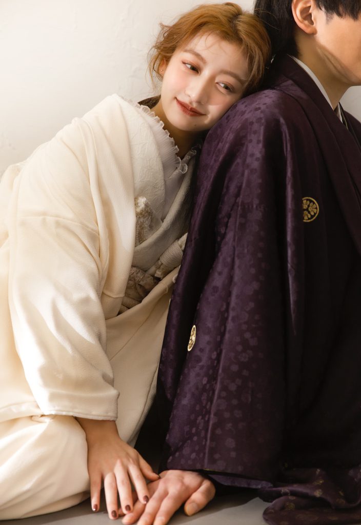 東京のスタジオでフォトウェディング