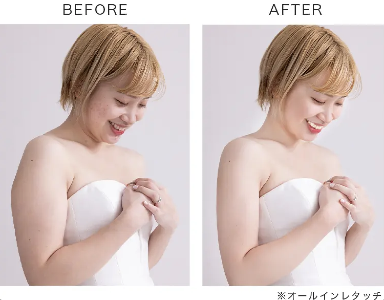 東京のスタジオでフォトウェディング